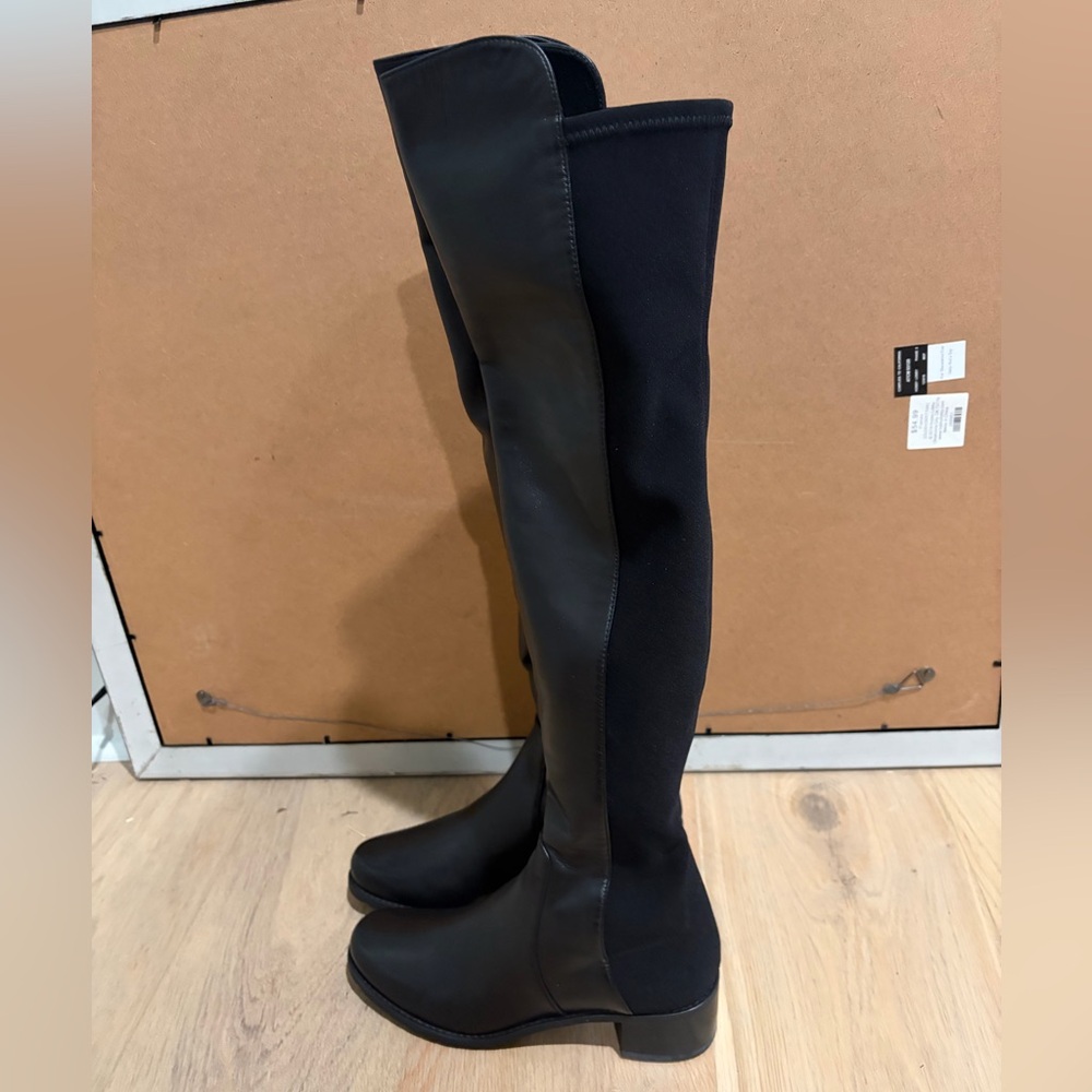 Stuart Weitzman Black 5050 Over-the-Knee Boots